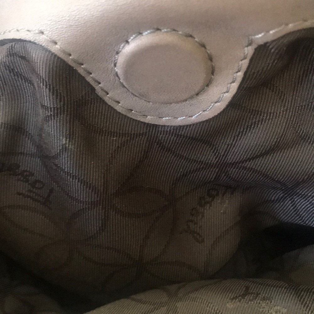 Fossil leather and suede patchwork satchel - Picture 10 of 13